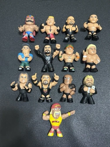 Lot Of 13 WWE Wrestling Funko Mystery Minis Hulk Hogan, Stone Cold, John Cena