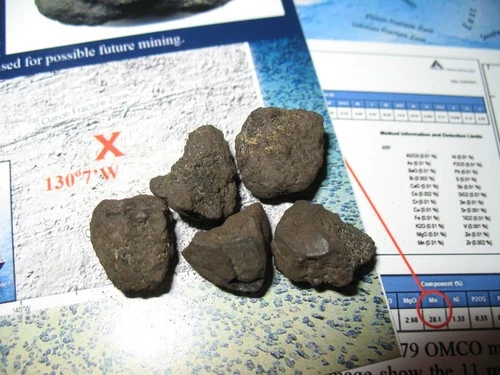 Deep Ocean Manganese Polymetallic nodules Glomar Explorer 1979 #58
