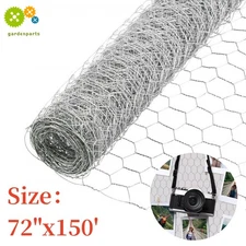 High Quality 72"×150' 2" Holes Galvanized Poultry Net Metal Fencing Chicken Wire