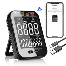 WiFi Indoor Air Quality Monitor CO2 Detector Temperature Humidity Tester Home UK