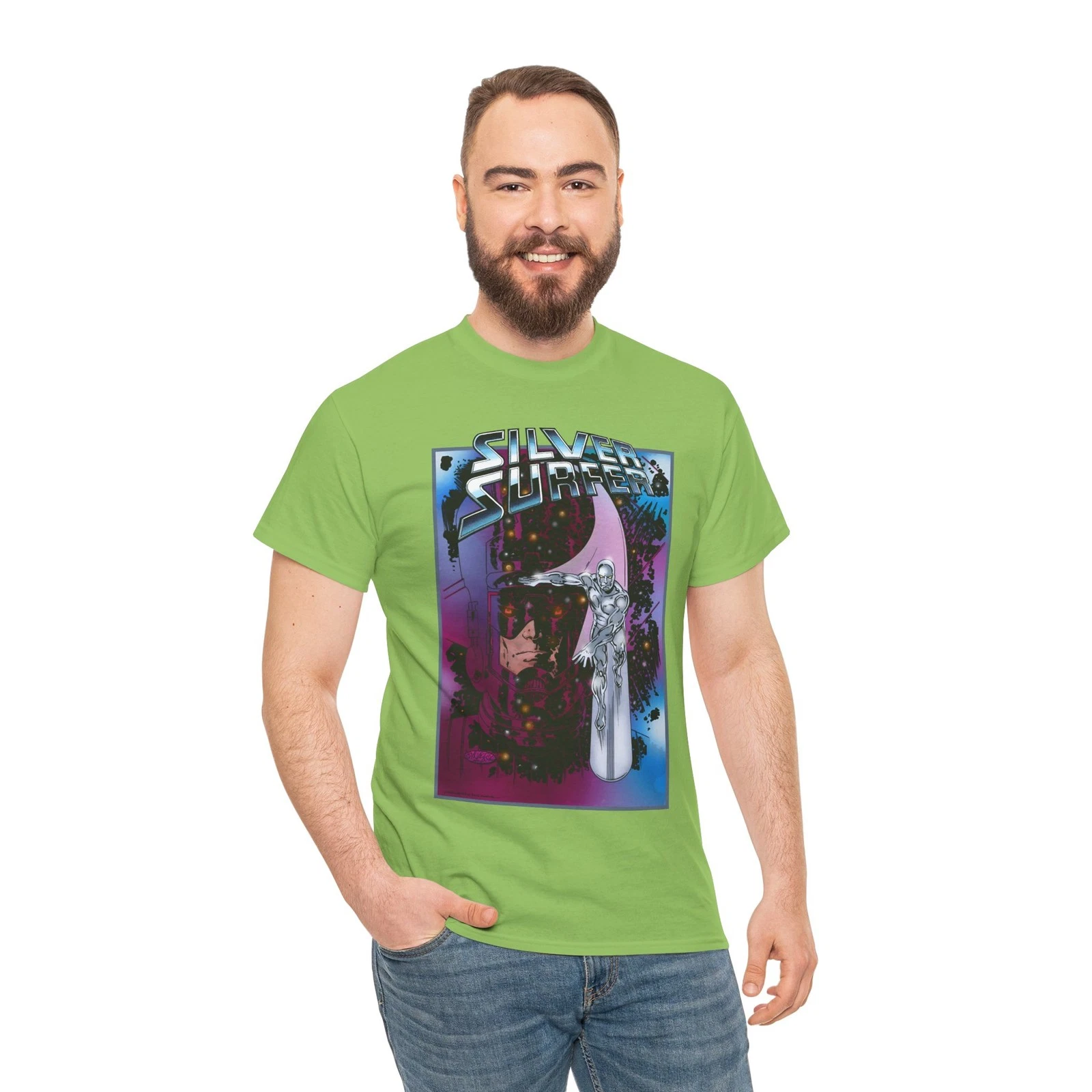 Silver Surfer & Galactus T-Shirt - John Byrne Art - Marvel Comics