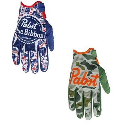 Castle X Men's MX01 Gloves MX Off Road ATV UTV Dirt Bike PBR Pabst Blue Ribbon
