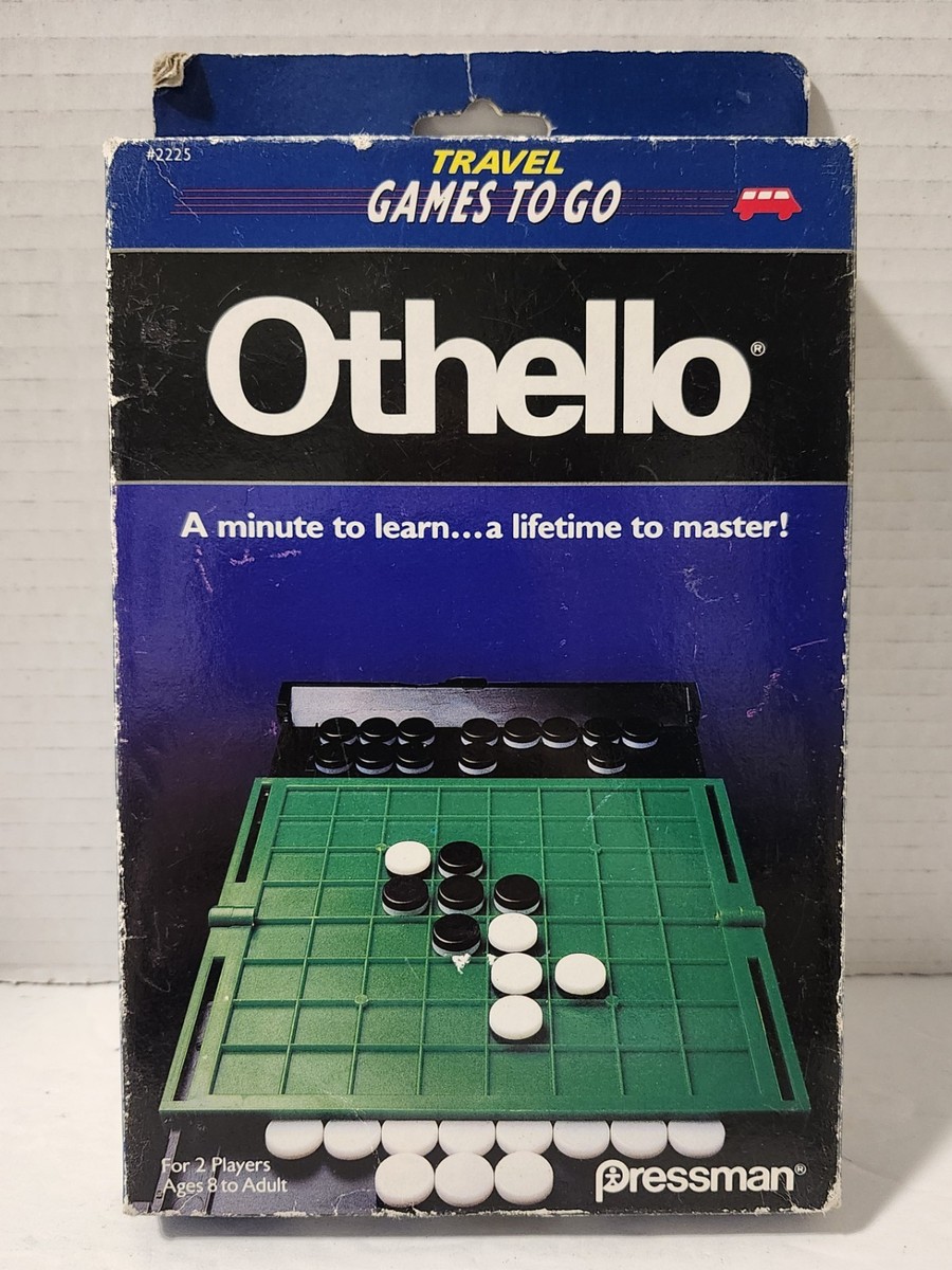 Vintage 1992 Travel Games to Go Othello Board Game by