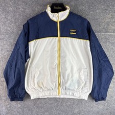 Vintage 90s Nike Spell Out Color Block Full Zip Youth Boys Windbreaker Jacket M