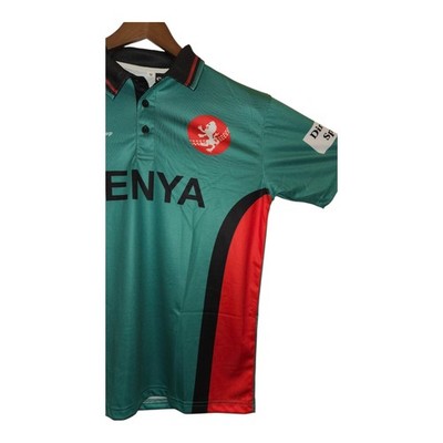ウェア  90s Vintage Soccer Polo Jersey Kenya 2003 ODI World Cup Cricket Shirt – Classic Retro Vintage