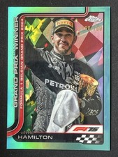 Lewis Hamilton 2025 Topps Chrome Formula 1 Grand Prix Winners Aqua /199 #106
