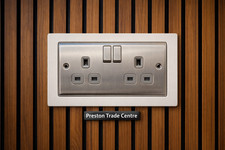Acoustic Wall Panel Socket Surround Single Double Gang |  Spacer Built In