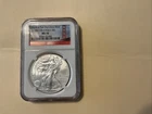 2011 (S) $1 American Silver Eagle NGC MS70 ER Golden Gate Bridge Label