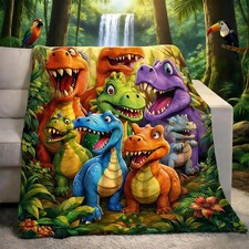 Dinosaur Blanket for Boys Girls 3D Dinosaur Throw Dino Blanket for Toddler Boys