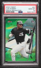 2020 Topps Finest Green Refractor 32/99 Luis Robert #97 PSA 10 GEM MT 1j6