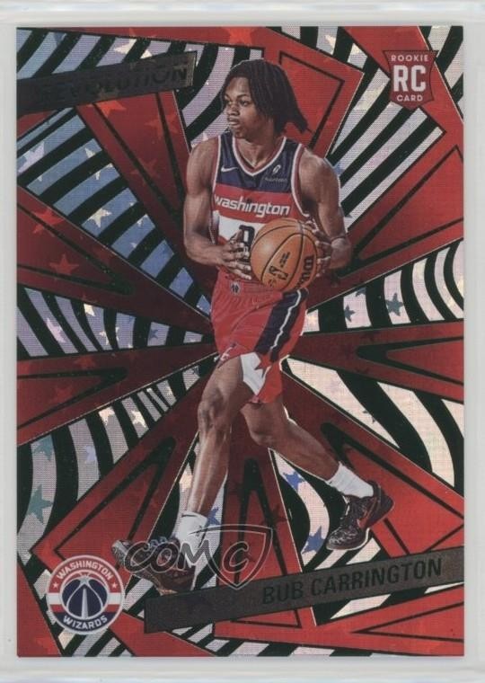 2024-25 Panini Revolution Rookies Neutron 29/125 Bub Carrington #121 Rookie RC