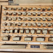 Nos 81 Piece Precision Steel Gauge Block Set Grade B New Old Stock Unused Gift Nos 81 Piece Precision Steel Gauge Block Set Grade B New Old Stock Unused Gift