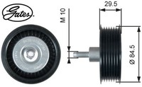 Gates T36536 Umlenk-/FüHrungsrolle FüR Keilrippenriemen Umlenkrolle FüR Ford