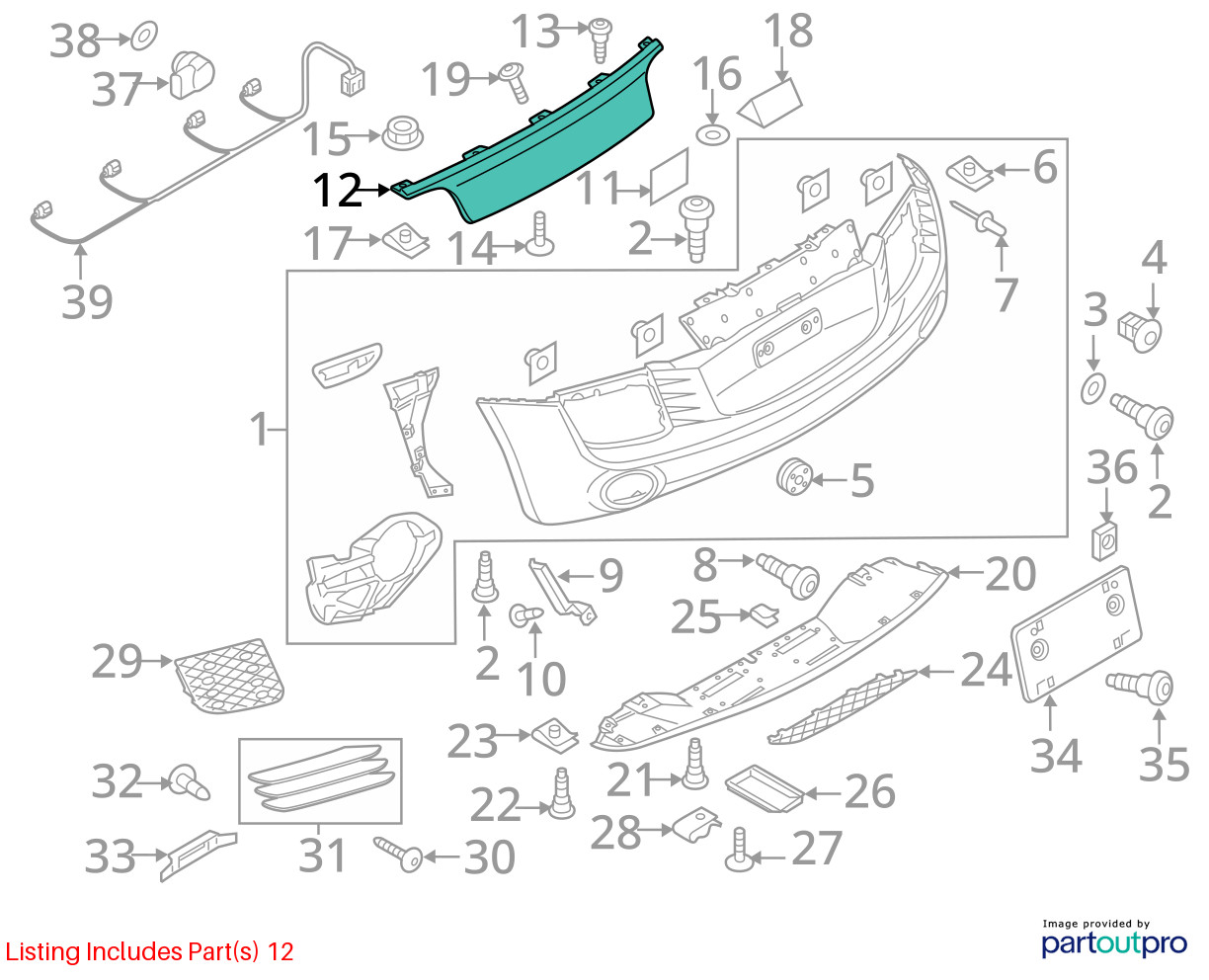 Audi R8 2011-2015 Rear Trim panel