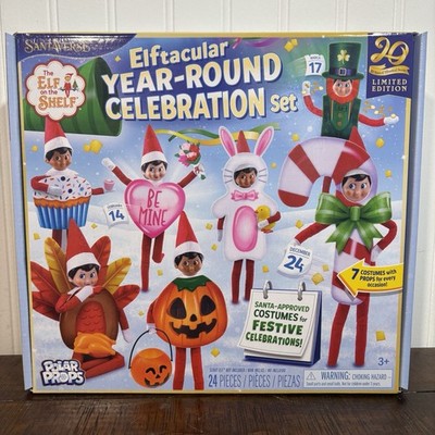 New Elf on the Shelf Costume Props Elftacular Year Round Celebration Set Limited