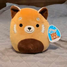 Squishmallows Seth Red Panda Plush Small Orange Brown White Washable 2018