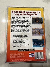 Final Fight (Sega CD, 1993) Disc + Manual