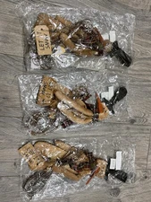 3 Primitive Flat Snowmen Let It Snow