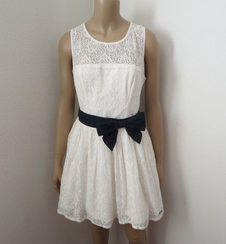 Nwt Abercrombie Damen Kendell Spitzenkleid Größe M Weiß | eBay