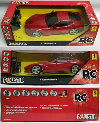 Modellini statici di auto, furgoni e camion rossi per Ferrari scala 1:2