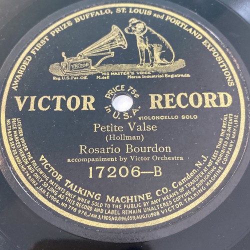 1912 CLASSICAL - Rosario Bourdon 78 rpm VICTOR 17206 Petite Valse violin E+ - Picture 2 of 4