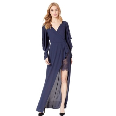 ariel in her blue dress BCBG MAXAZRIA Navy Size 0 Dress Swap Boutique
