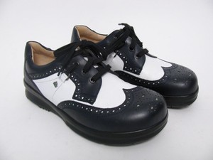 Finn Comfort Germany Andrews Black White Leather Man Oxford