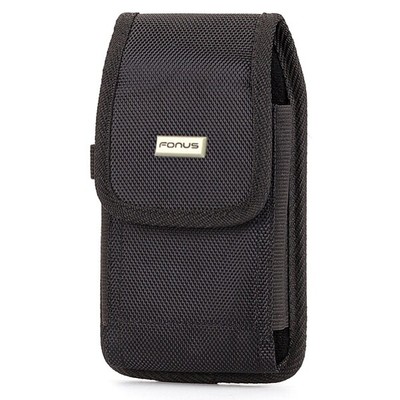 Rugged Case Belt Clip Holster Canvas Cover Pouch Carry for Cell Phones