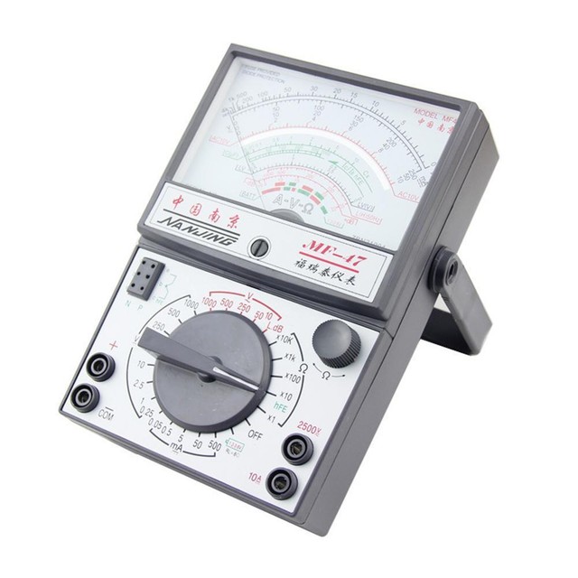 Mf47 Analog Multimeter Voltmeter Ammeter Ohmmeter Battery Tester for
