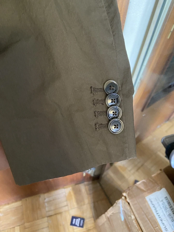 MANGO NUEVA T 54 ALGODON Blazer Chaqueta Muy Ligera - Imagen 3 de 4