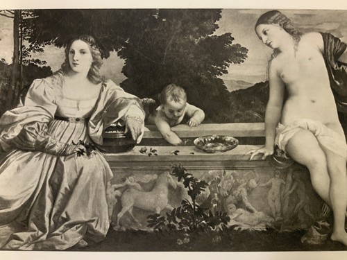 Amor sagrado y profano de Tiziano Mezzotint 1905 estampado artístico FoundArtShop - Imagen 12 de 12