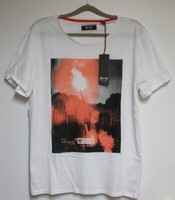 Mustang T-Shirt 'Photoprint Tee' Weiß GrößE:M Neu Mit Etikett