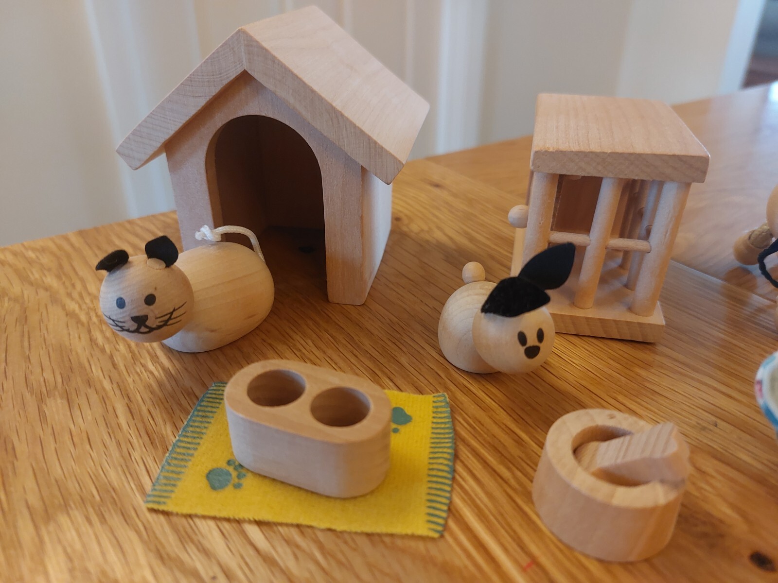 Wooden dolls house animal set by Early Learning Centre in excellent