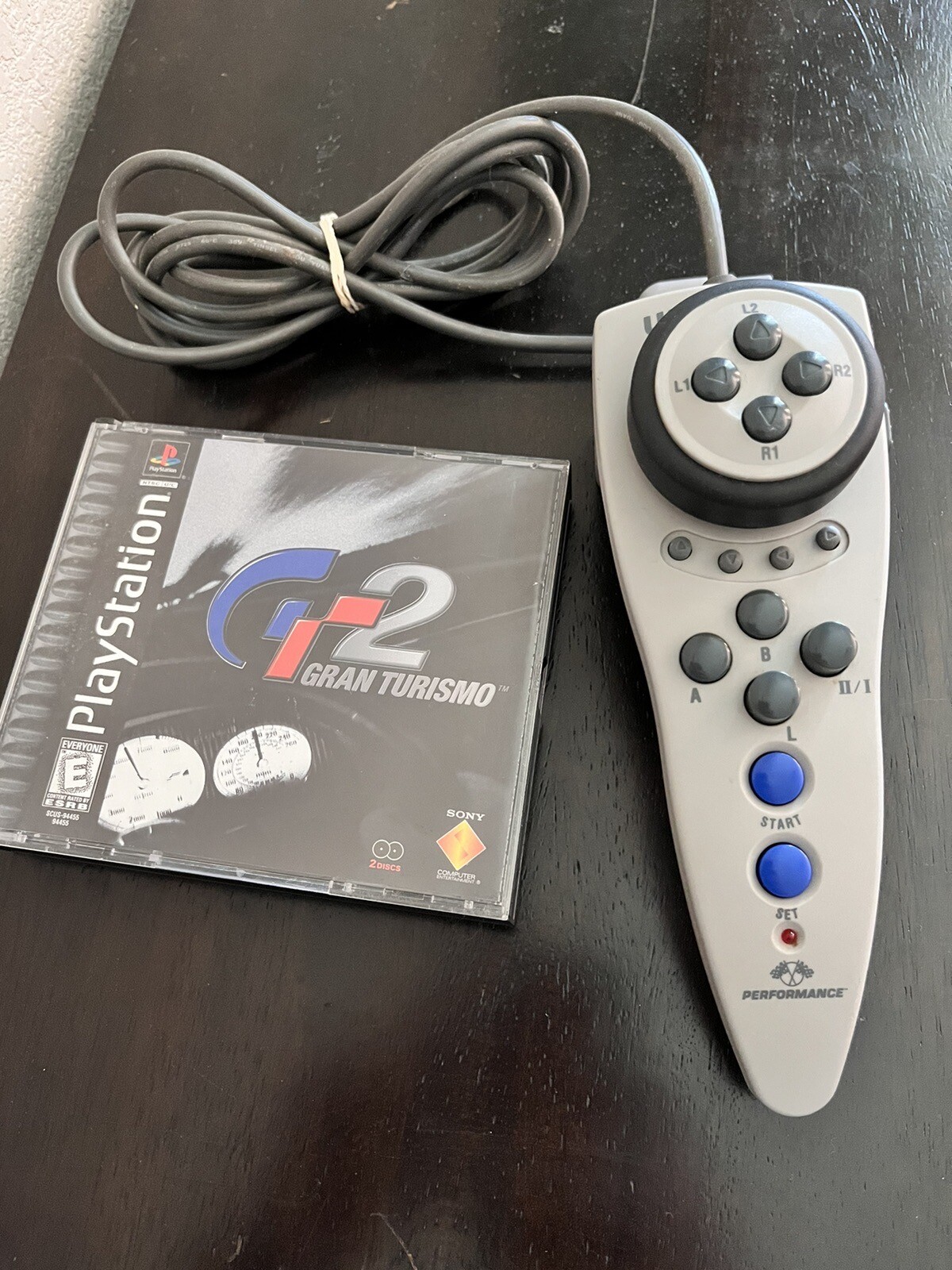 Ultra Racer Controller Playstation PS1 - Gran Turismo 2 GT2 - UltraRacer Controller Ultra ...