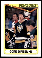 1990-91 O-Pee-Chee Gord Dineen Pittsburgh Penguins #470