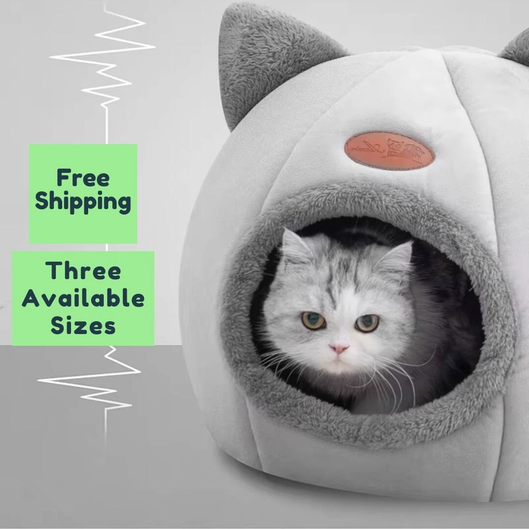 New Deep Sleep Comfort in Winter Cat Bed - Small Cat House - Washable Cat Bed
Opens in a new window 