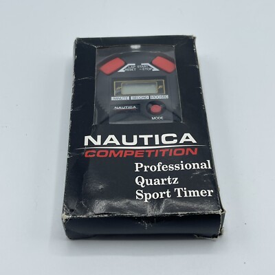 Vintage Nautica Competition Professional Quartz Sport Timer Stopwatch
