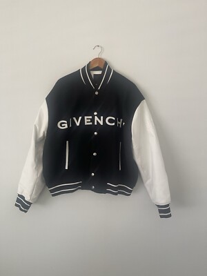 Givenchy Bomber Jacket, black/white, size mens L-XL | eBay