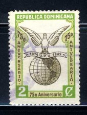 1950 Dominican Republic Dove  75th Anniversary Stamp Sc 435