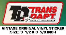 TRANS DAPT PERFORMANCE PRODUCTS - VINTAGE ORIGINAL VINYL DECAL STICKER - RACING