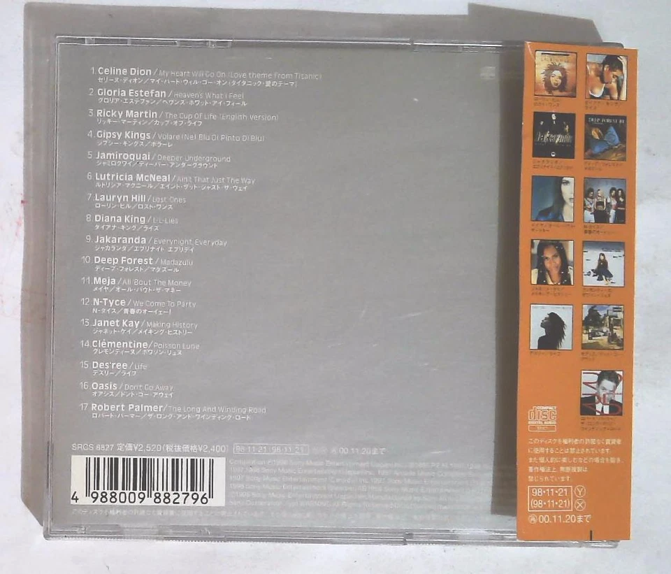 Various – MAX 5 Best Hits In The World '98 SRCS 8827 JAPAN CD OBI - Image 3 of 3