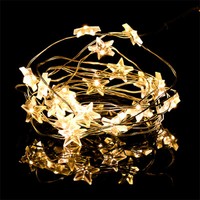 Led-Lichterkette Sternen-Zauber 20Er, 2,3M Warmweiß Batteriebetrieb Innen/AußEn