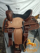 Western Youth Hard Seat Roper Style Pony/Youth saddle FULL Size HS/BC/Rear Cinch