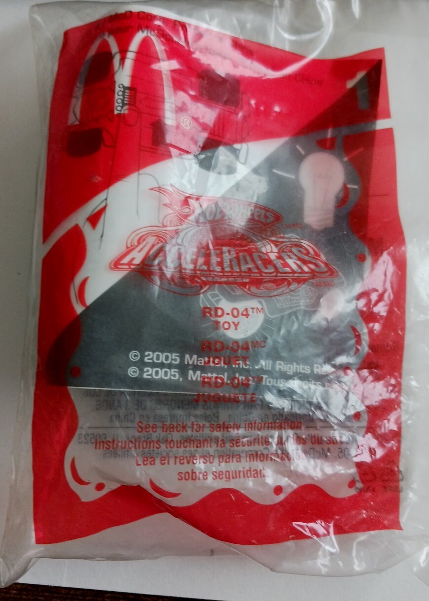 Hot Wheels 2005 McDonald's Happy Meal Light up AcceleRacers #1  Rd-04