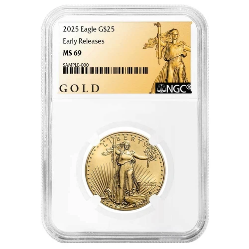 2025 $25 1/2-oz American Gold Eagle NGC MS69 ER ALS Label