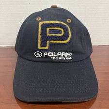 VINTAGE Pure Polaris Hat Cap Strap Back Navy Patch Adjustable 50 Years Deadstock