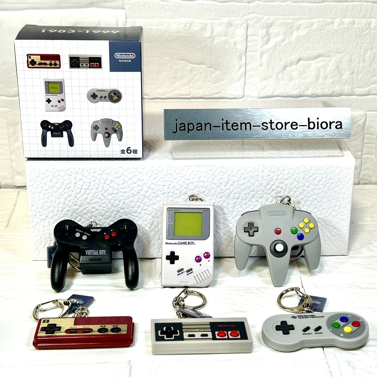 ゲームハードキーホルダーコレクション 1983-1999 全6種 新品 ニンテンドーミュージアム】ゲームハードキーホルダー 1983-1999