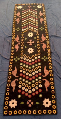 antique beautiful crazy handmade patchwork woolen quilts it165