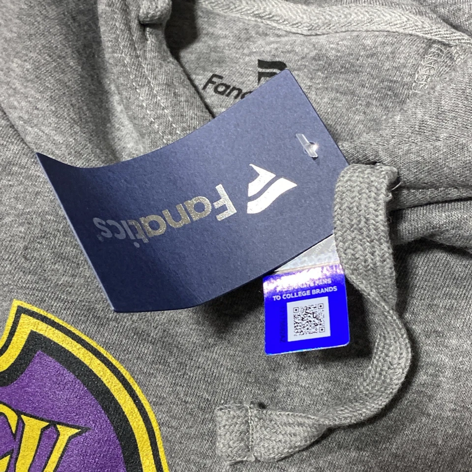 Fanatics Purple East Carolina Pirates Pullover Hoodie NCAA Size S SMALL NWT - Image 3 of 4