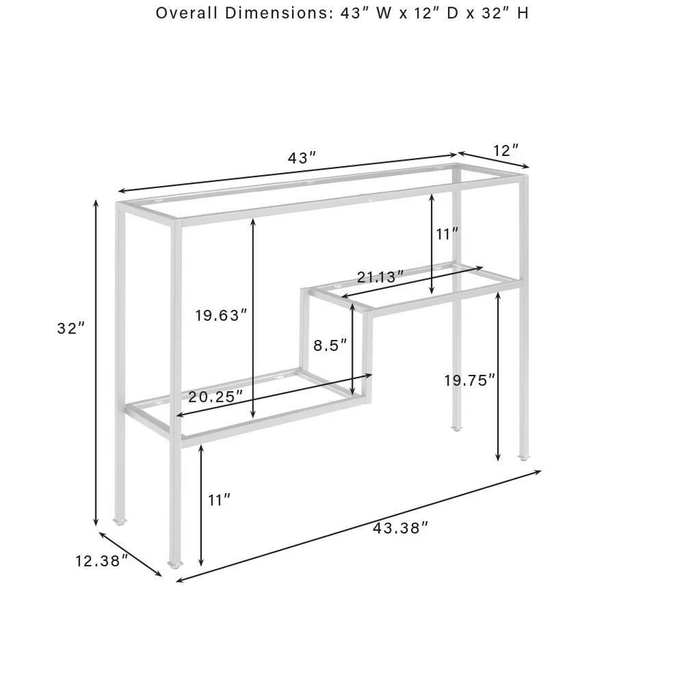Sloane 控制台桌哑光黑色 — 第 4/4 张图片